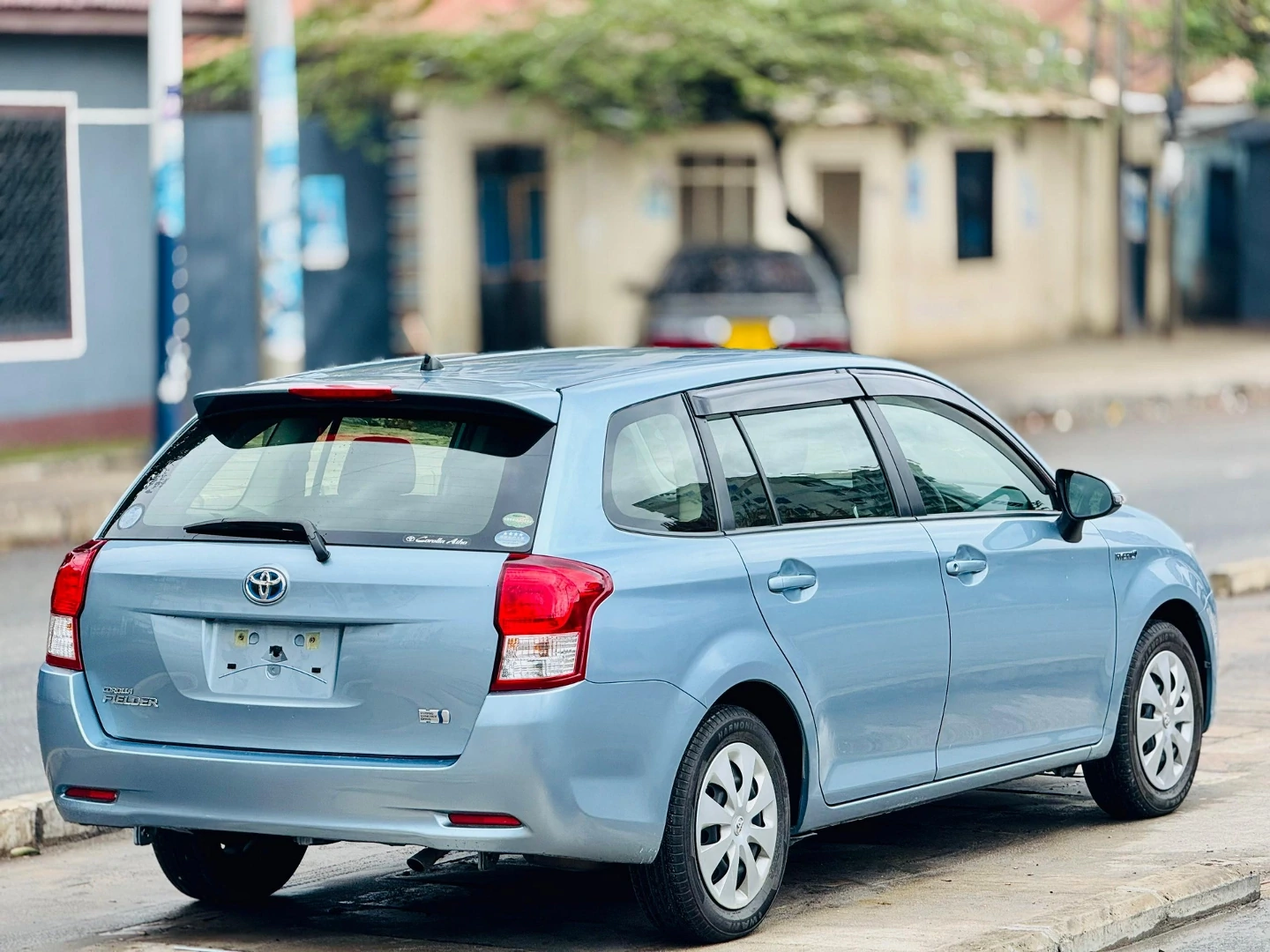Toyota Corolla Fielder 2015 Light Blue thumbnail 4
