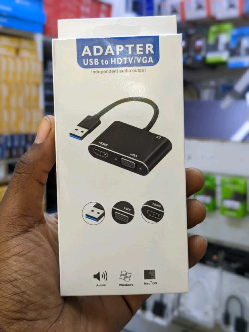USB to HDTV VGA Dual Output Adapter (1080P)