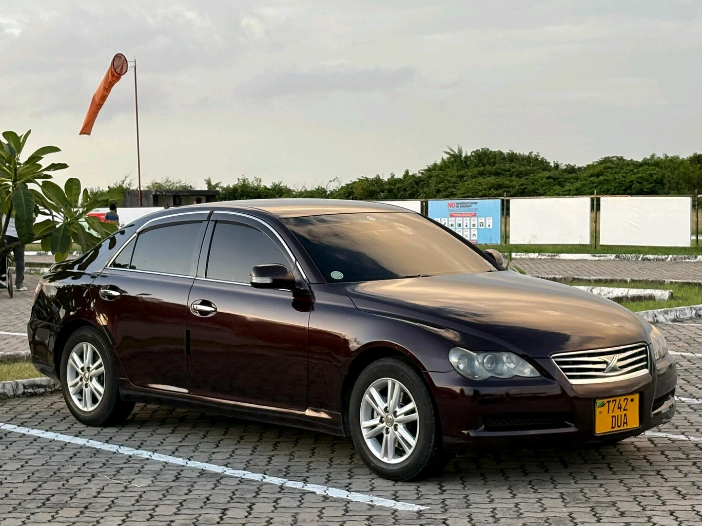 Toyota Mark X 2007 Red Wine DUA thumbnail 2