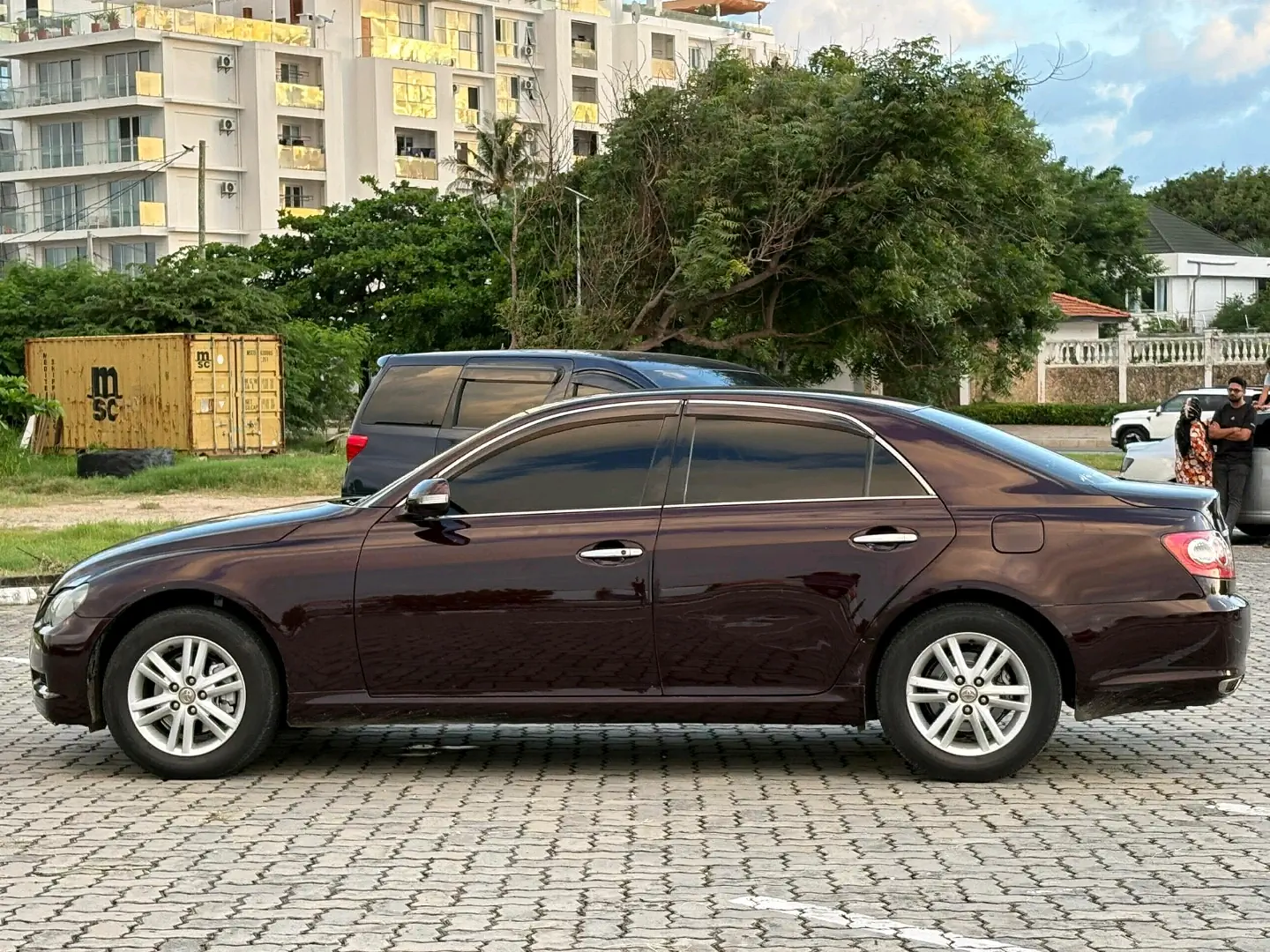 Toyota Mark X 2007 Red Wine DUA thumbnail 3