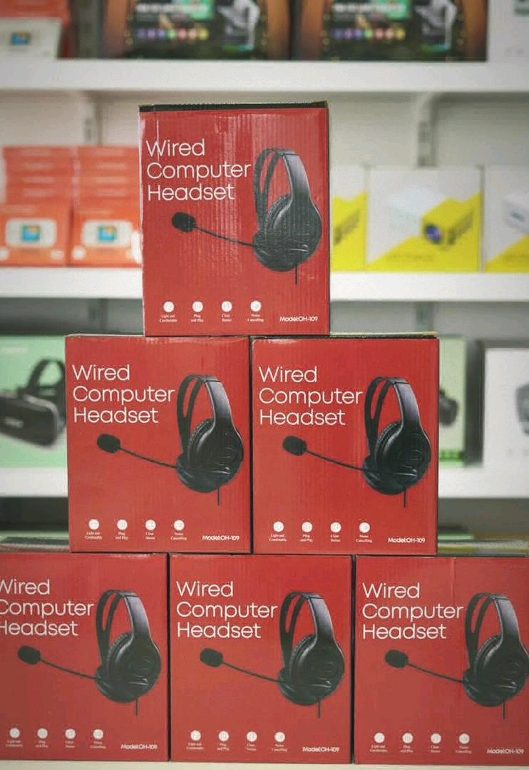 Wired Computer Headset OH-109 with Noise-Canceling Mic thumbnail 2