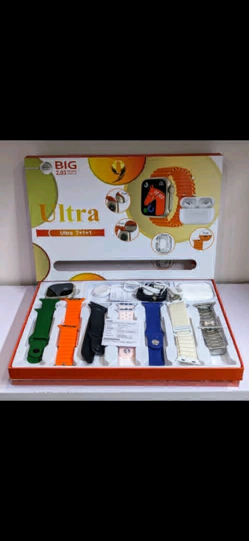 Smartwatch BIG 2.03 Ultra Set (7 Straps + iPods)