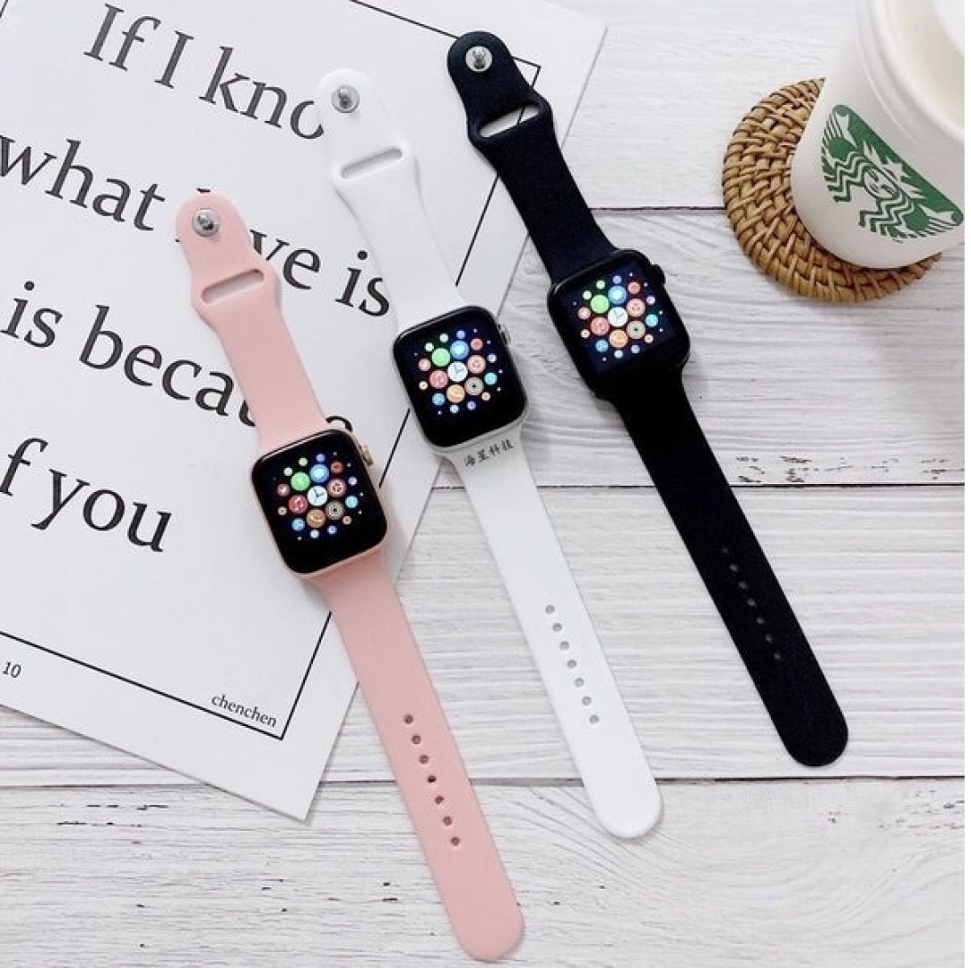 T500 Plus Smartwatches (Pink, White, Black)