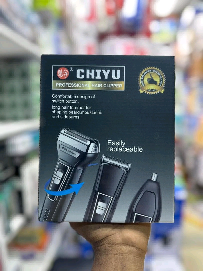 CHIYU Professional 3-in-1 Rechargeable Hair Clipper (CHY-6558)