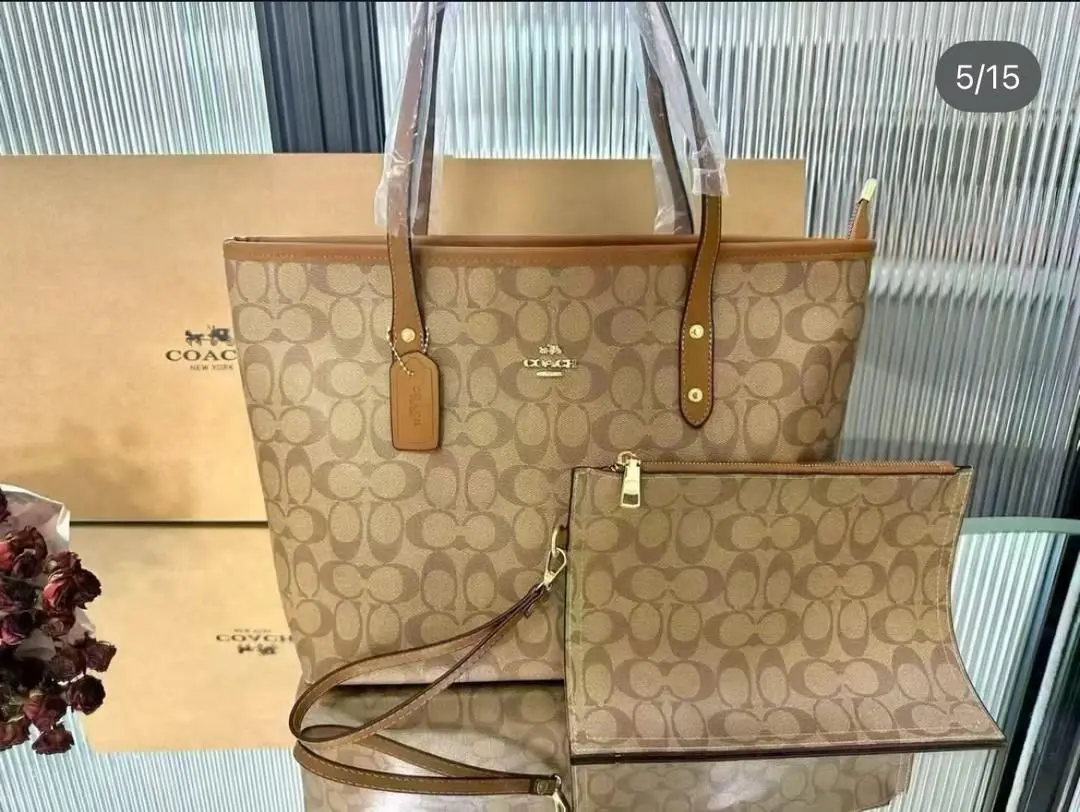 Coach Monogram Tote Bag Set (New)