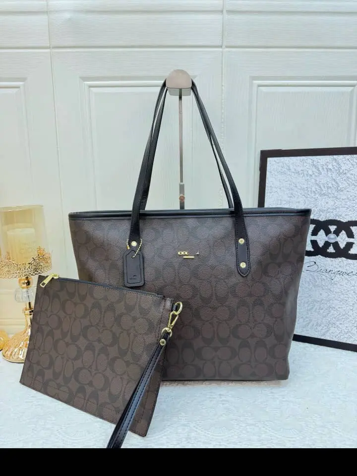 Coach Monogram Tote Bag Set (New) thumbnail 4
