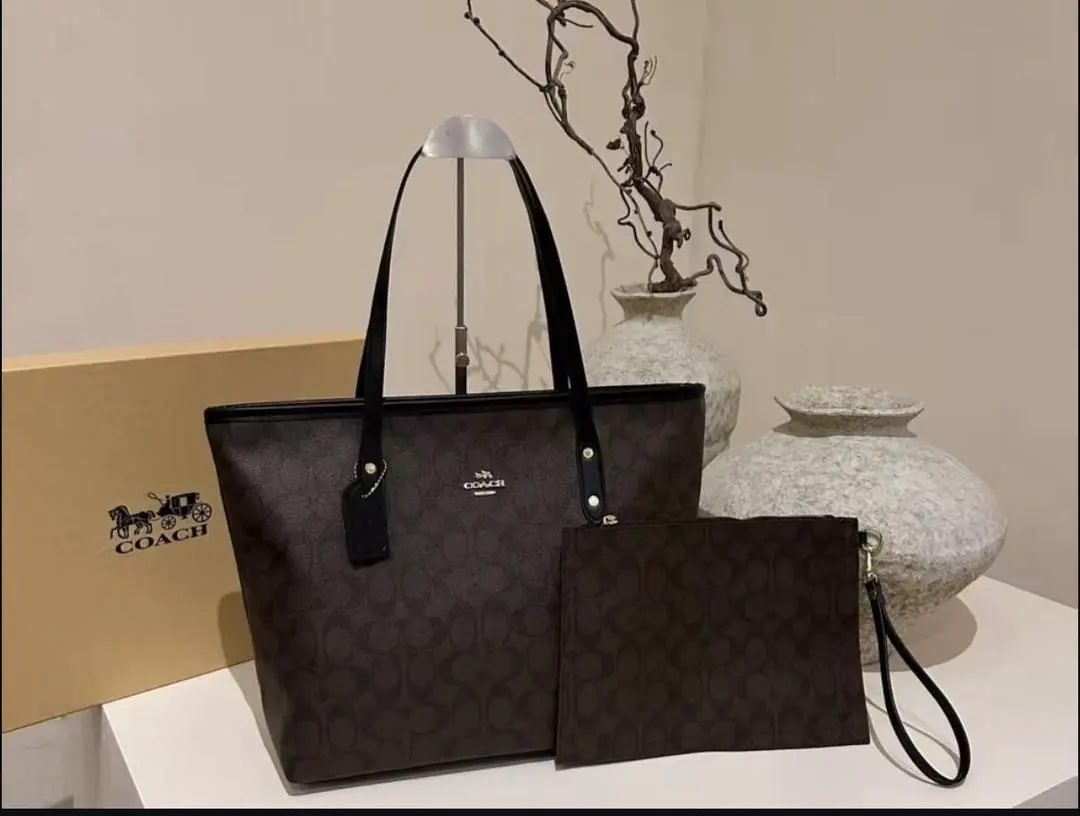 Coach Monogram Tote Bag Set (New) thumbnail 8