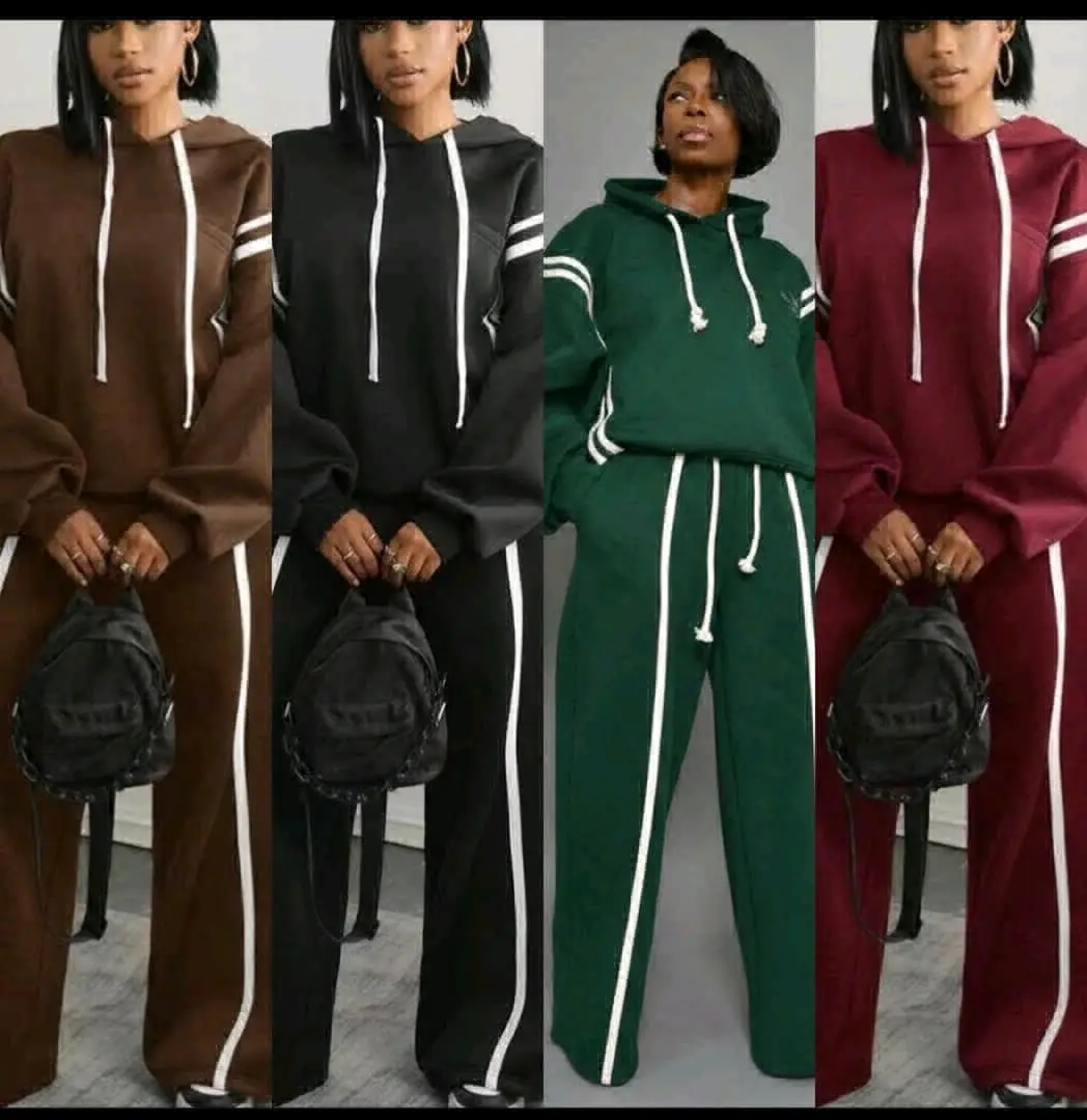 Women's Tracksuits (Brown, Black, Green, Maroon)