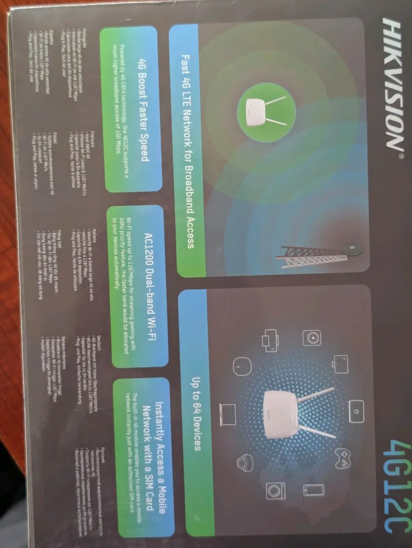 Hikvision 4G LTE Dual Band Router (64 Users)
